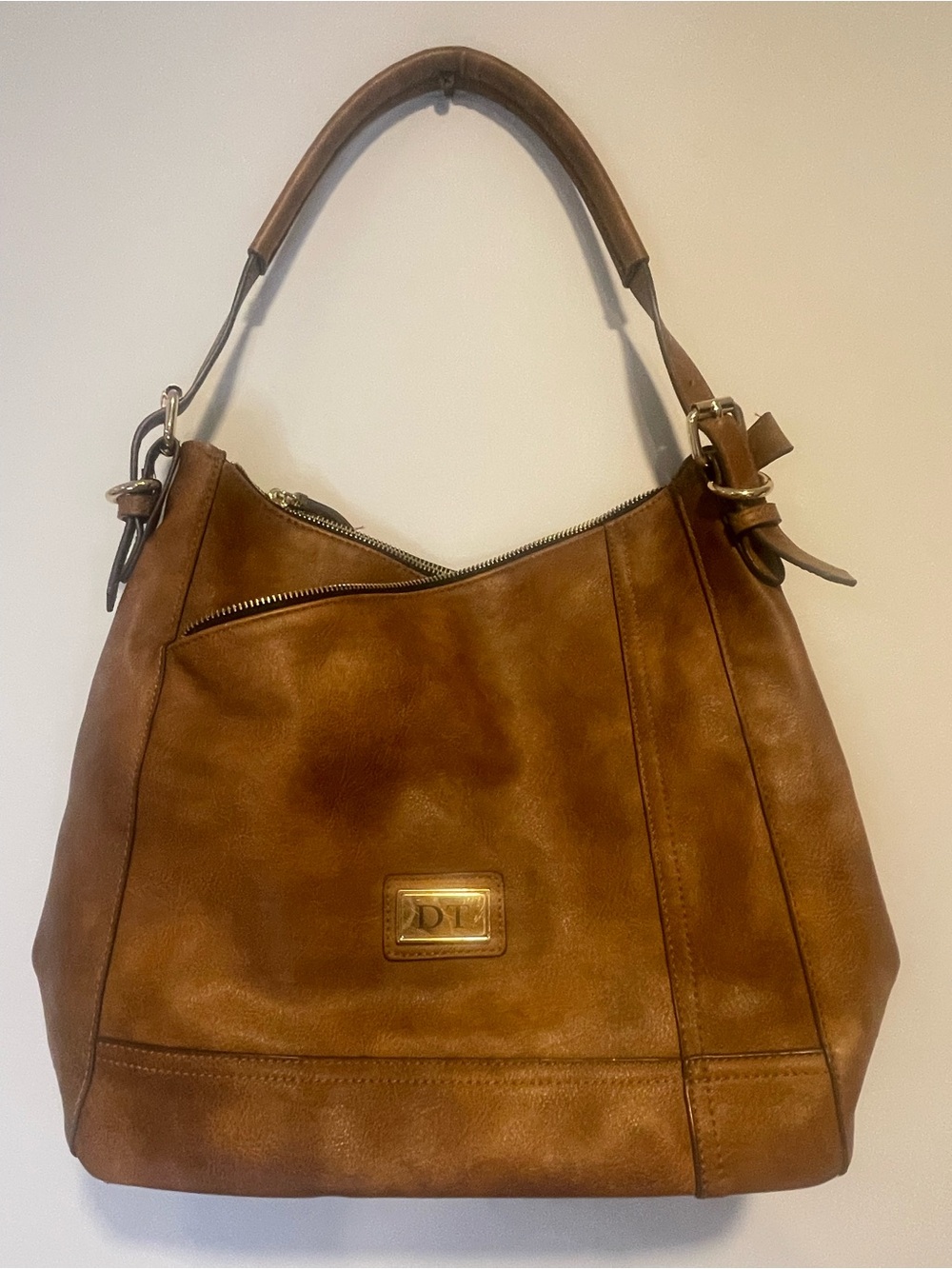 Brown Leather Shoulder Bag - Classic Women's Hobo
